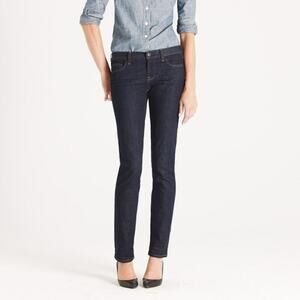 J. Crew Matchsticks Jeans Dark Wash Blue Mid Rise Casual Womens Size 28S‎
